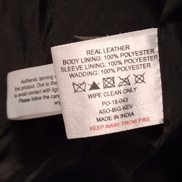 Barneys Originals Leather Jacket, Levi's Patch ❤️ A Guy In Levi's, Women Size S - Picture 13 of 16